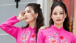Cùng Á hậu Thụy Vân, MC Thu Hương 'sắm' áo dài cho các chương trình truyền hình cuối năm