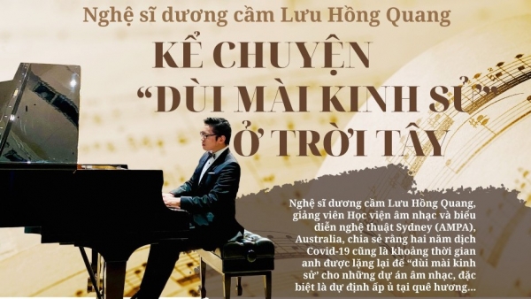 Nghệ sĩ dương cầm Lưu Hồng Quang: Kể chuyện 'Dùi mài kinh sử' ở trời Tây
