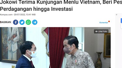 Truyền thông Indonesia nêu bật mục tiêu hợp tác kinh tế trong chuyến thăm của Bộ trưởng Ngoại giao Bùi Thanh Sơn