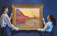 Bức tranh vẽ đống rơm của danh họa Monet xác lập kỷ lục mới
