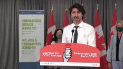 Thủ tướng Justin Trudeau khích lệ người dân cài đặt ứng dụng cảnh báo nguy cơ nhiễm Covid-19