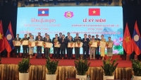 Lãnh đạo 7 tỉnh của Lào tham dự kỉ niệm 60 năm thiết lập quan hệ ngoại giao hai nước tại Nghệ An