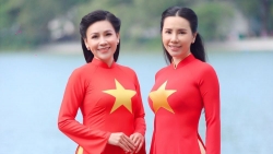 Hoa hậu Châu Ngọc Bích và Hoa hậu Phạm Bích Thủy duyên dáng trong tà áo dài giữa mùa thu tháng 10