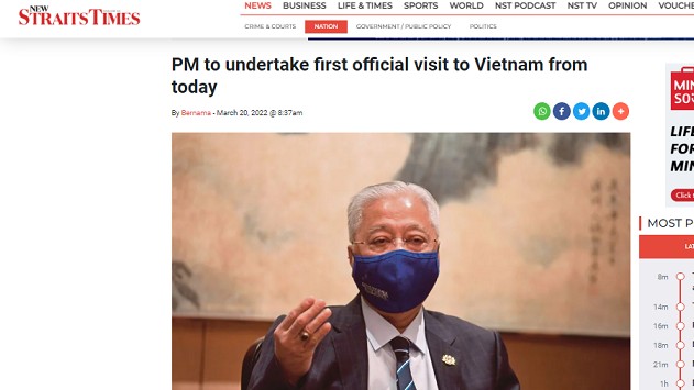 Báo Malaysia: Việt Nam là nước láng giềng và đối tác thân thiết trong ASEAN