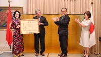 Nhật Bản trao tặng Huân chương Mặt trời mọc cho nguyên Bộ trưởng Tư pháp Hà Hùng Cường
