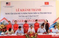 Khánh thành Trung tâm giảm nhẹ và phòng tránh thiên tai tại Ninh Thuận
