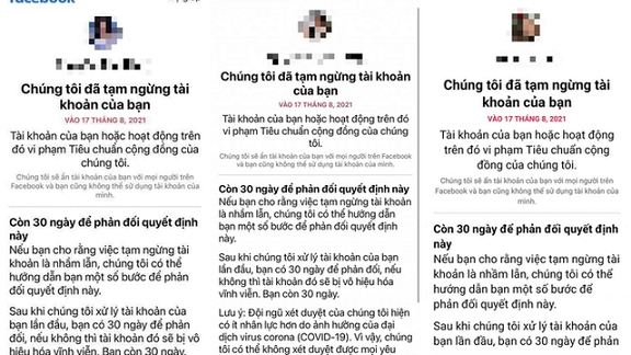 Hàng loạt người dùng Facebook tại Việt Nam bị khóa tài khoản không rõ lý do