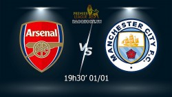 Link xem trực tiếp Arsenal vs Man City (19h30 ngày 01/01) vòng 21 Ngoại hạng Anh
