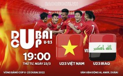 Link xem trực tiếp U23 Việt Nam vs U23 Iraq (19h00 ngày 23/3) giải U23 Dubai Cup 2022