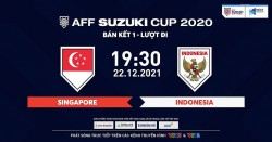 Link xem trực tiếp Singapore vs Indonesia bán kết AFF Cup 19h30 ngày 22/12