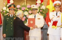 Hai đồng chí Tô Lâm và Lương Cường được phong hàm Đại tướng