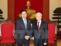 Tổng Bí thư Nguyễn Phú Trọng tiếp Thủ tướng Lào Thongloun Sisoulith​