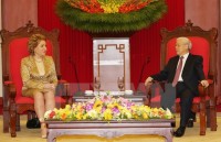 Tổng Bí thư Nguyễn Phú Trọng tiếp Chủ tịch Hội đồng Liên bang Nga