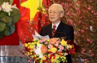 Tổng Bí thư, Chủ tịch nước chúc Tết lãnh đạo, đồng bào và chiến sỹ