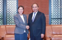 Thủ tướng tiếp Chủ tịch Quốc hội Lào Pany Yathotou