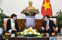 Phó Thủ tướng Phạm Bình Minh tiếp Đại sứ Na Uy Grete Lochen