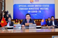 Phó Thủ tướng Phạm Bình Minh dự Hội nghị trực tuyến đặc biệt ASEAN-Hoa Kỳ về Covid-19