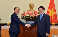 Phó Thủ tướng Phạm Bình Minh: Việt Nam coi trọng và ưu tiên tăng cường hợp tác với Campuchia