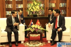 Phó Thủ tướng Phạm Bình Minh gặp song phương Bộ trưởng Ngoại giao Lào