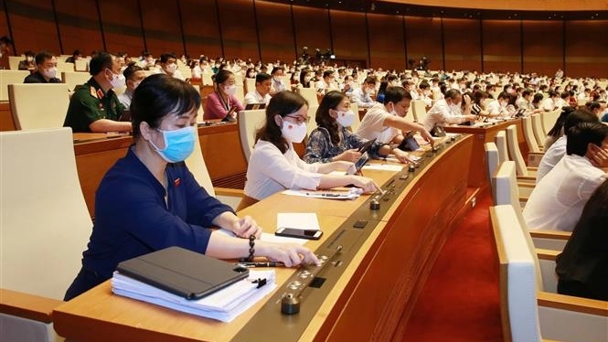 Ngày làm việc cuối cùng của Kỳ họp thứ nhất, Quốc hội khóa XV biểu quyết về cơ cấu số lượng thành viên Chính phủ