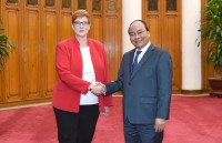 Thủ tướng tiếp Bộ trưởng Quốc phòng Australia
