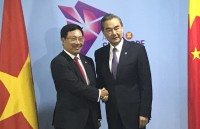 Phó Thủ tướng Phạm Bình Minh tiếp xúc Bộ trưởng Ngoại giao Trung Quốc