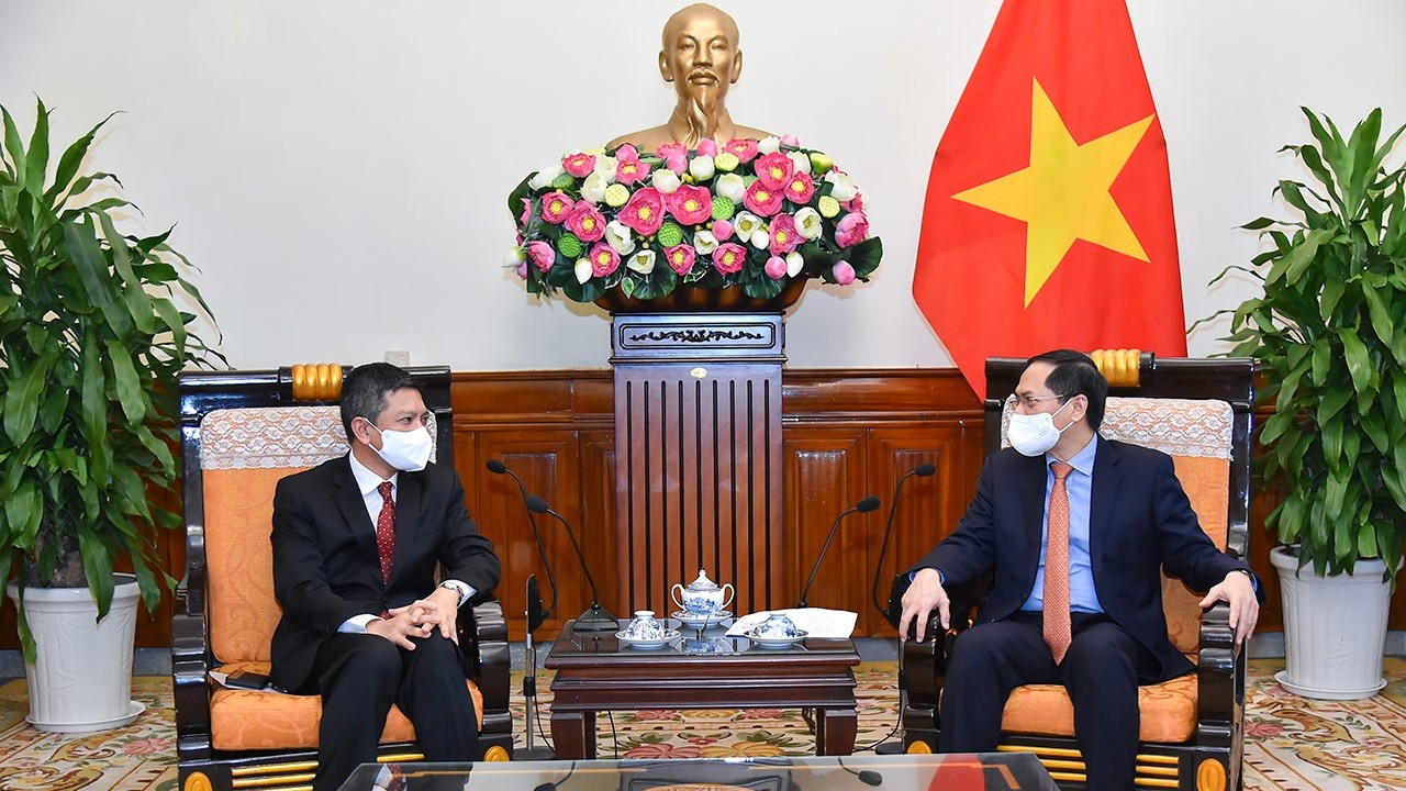 Bộ trưởng Bùi Thanh Sơn đề nghị Việt Nam-Indonesia tiến tới công nhận lẫn nhau về Hộ chiếu vaccine