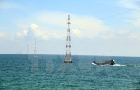 Đóng điện đường dây 110 kV vượt biển lớn nhất cả nước