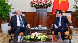 Phó Thủ tướng Phạm Bình Minh tiếp Đại sứ Nga Konstantin Vnukov chào từ biệt