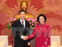 Chủ tịch Quốc hội Nguyễn Thị Kim Ngân tiếp Đại sứ Hàn Quốc và Iran