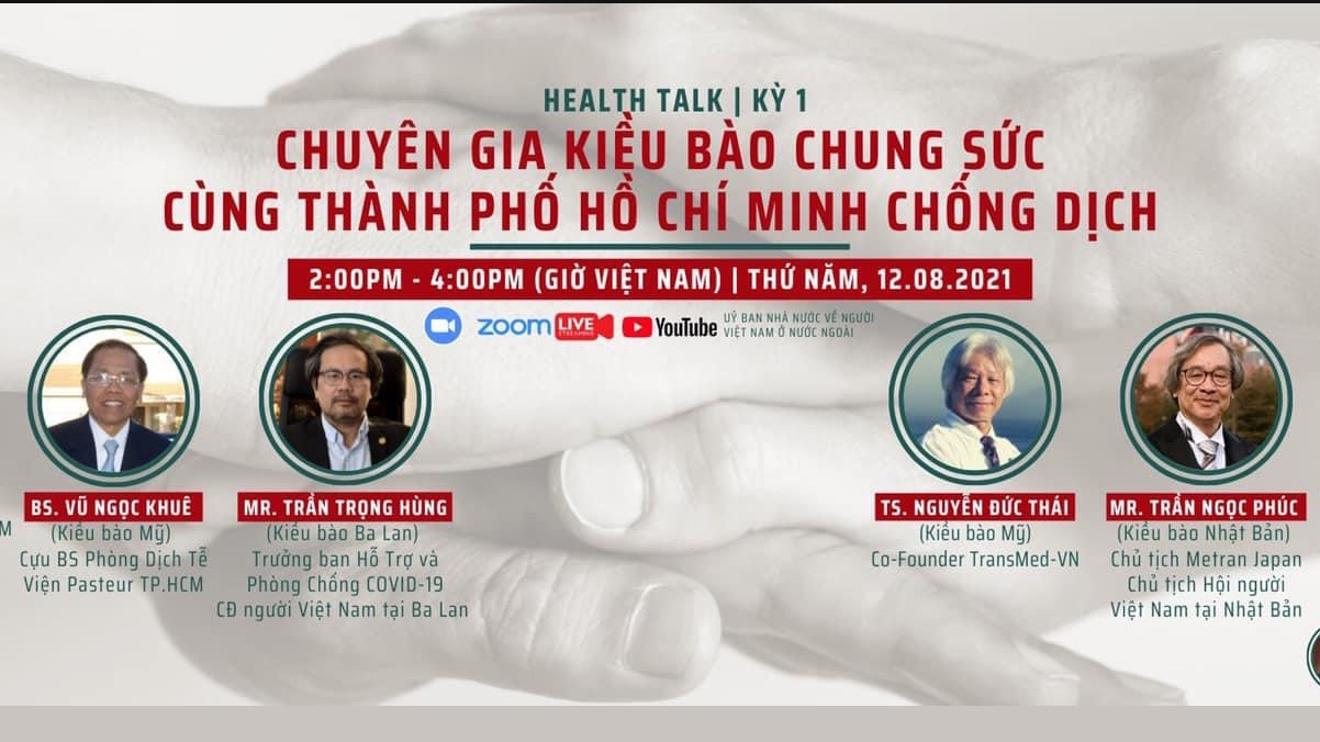 Tọa đàm trực tuyến "Chuyên gia kiều bào chung sức cùng TP. Hồ Chí Minh chống dịch"