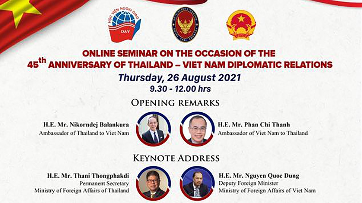 Hội thảo kỷ niệm 45 năm quan hệ ngoại giao Việt Nam-Thái Lan